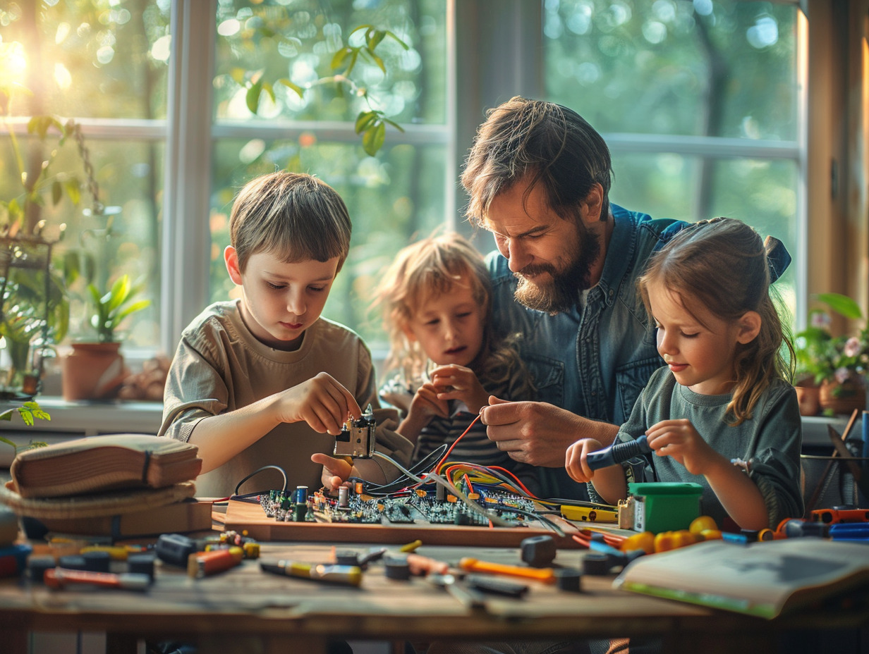 enfants  électricité