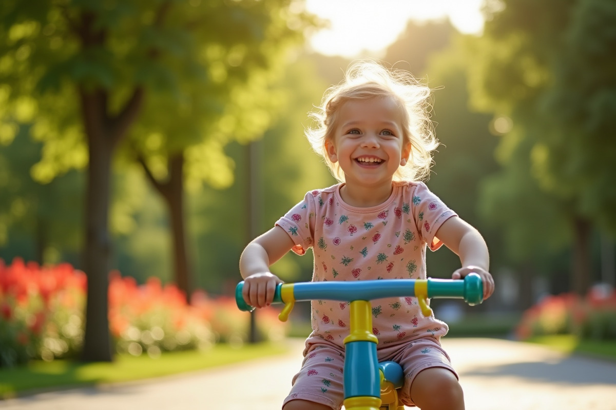 enfants tricycle